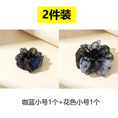 Small Cloud Bubble Claw Clip for Women, High-End Butterfly Bow Hair Clip, Hair Volume Small, Back Shark Clip Flower Hair
