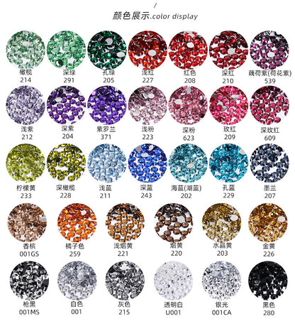 Resin Flat Bottom Rhinestones - Super Flash Nail Art Wedding Dress Mobile Phone Case Accessories