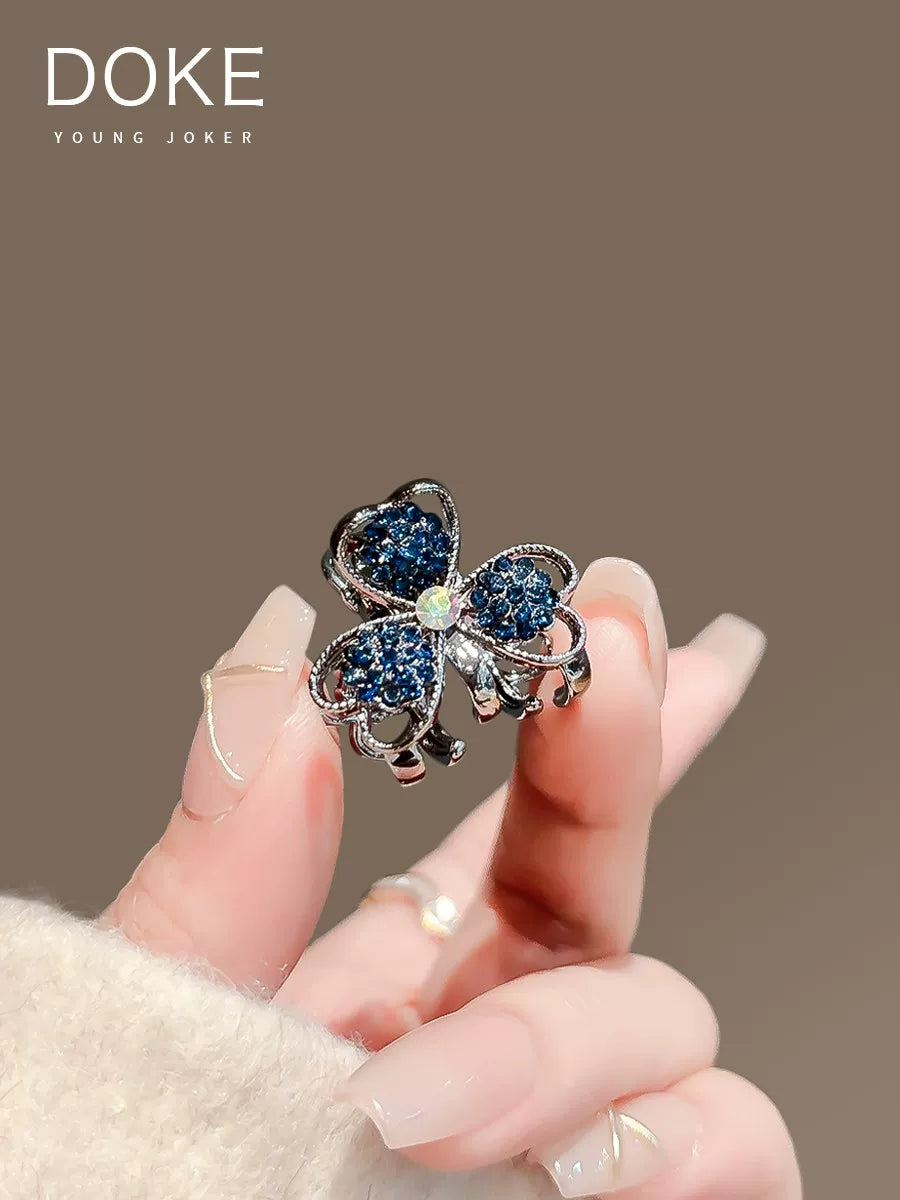 Mini small bow rhinestone hair clip, new exquisite bangs side clip, top small grab clip, crushed hair clip