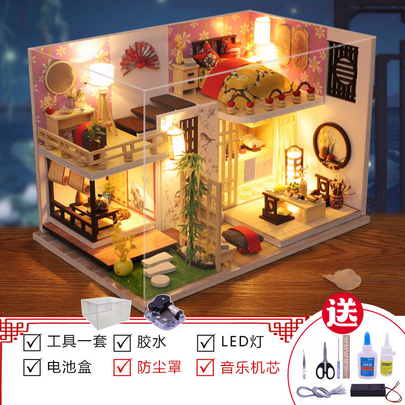 Yangbei DIY cabin making mini princess small house model assembly villa toy creative birthday gift female