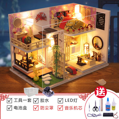Yangbei DIY cabin making mini princess small house model assembly villa toy creative birthday gift female