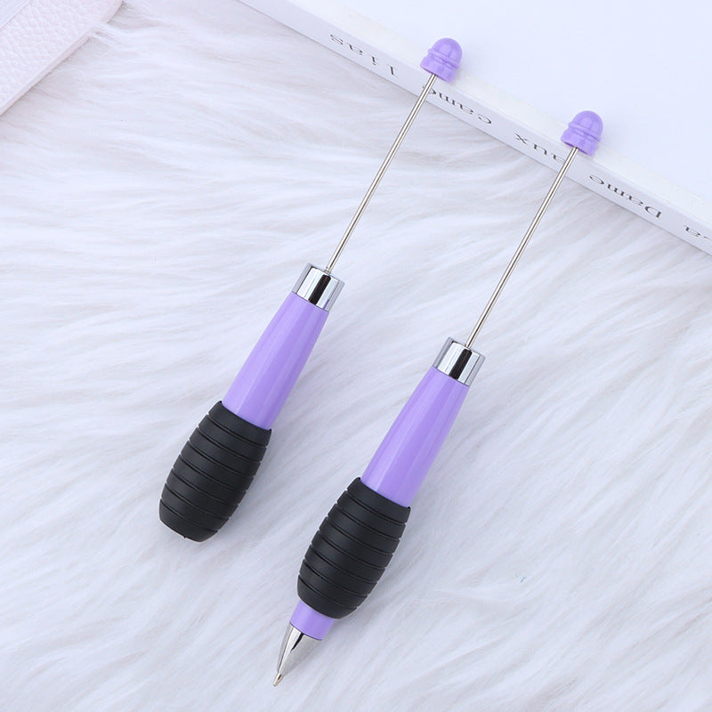 Creative DIY telescopic ballpoint pen, Morandi macaron color rotating telescopic beading, cute love small fresh ballpoint pen