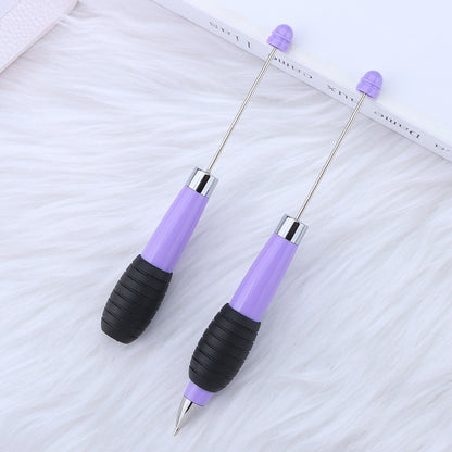 Creative DIY telescopic ballpoint pen, Morandi macaron color rotating telescopic beading, cute love small fresh ballpoint pen