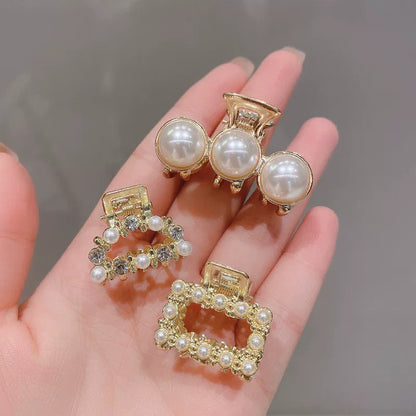 2026 new high-end flash diamond metal hairpin small grab clip women's bangs clip side forehead hairpin Korean headdress