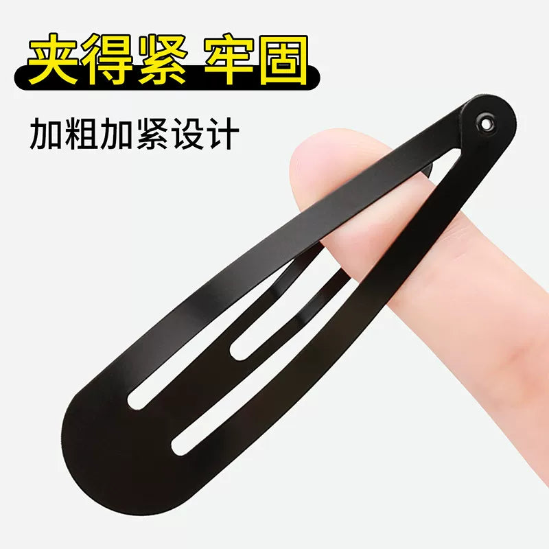 Black BB hair clips for women, 2026 new style, bangs clip, hair clip, hair clip on the back of the head, loose hair clip on the forehead, metal water drop clip