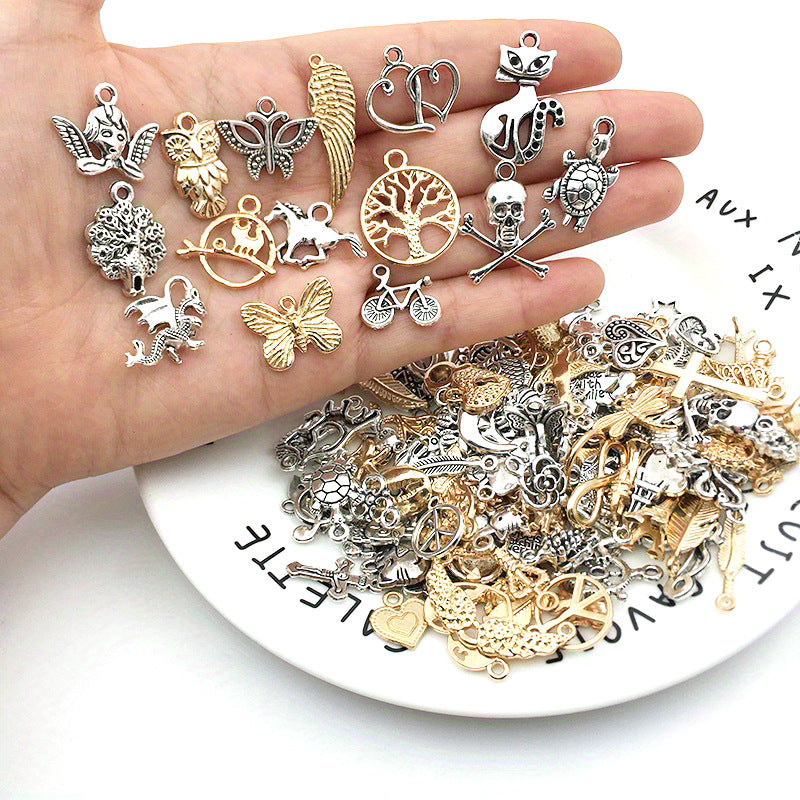 pendant Charms mix collections - Dripping Alloy DIY Bracelet Necklace Earring Key Ring Pendant