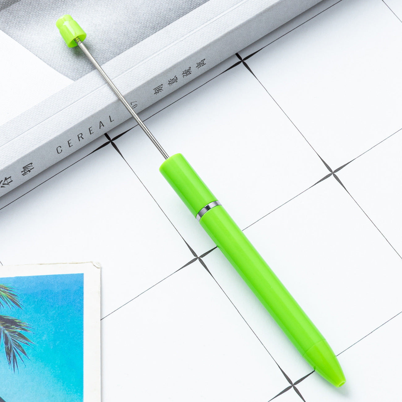 DIY Plastic Ballpoint Pen - Handmade Beaded Printable Personalized Pen Wholesale