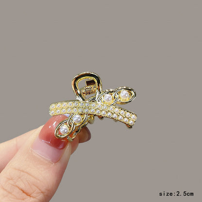 High-end flash diamond metal hair clip, small grab clip for women, bangs clip, side forehead hair clip, Korean headpiece clip, secure hair