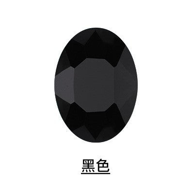 Oval Pointed Bottom Diamond Rhinestones - Crystal Glass Hair Accessories Wedding Dress Decoration