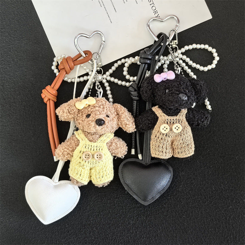 Creative Little Fragrance Style Plush Bear Bean Bear Keychain Pendant Couple Pendant Mr. Bean's Dressing Bear