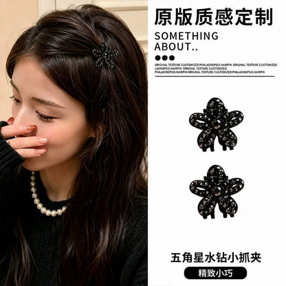 Korean small hair clips, side-frontal bangs clips, broken hair clips, high-end hair clips, loose hair clips, flashing diamond duckbill clips