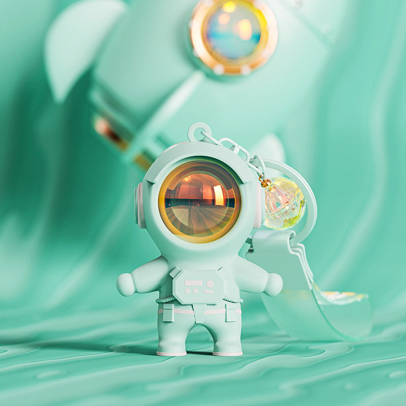 Genuine Astronaut Sunset Atmosphere Light Keychain - Cartoon Couple Schoolbag Ornament Wholesale