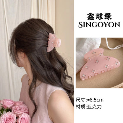 Large Versatile Grab Clip Women's Back of Head Shark Clip Korean Premium Hairpin 2026 Temperament Disc Hair Accessories