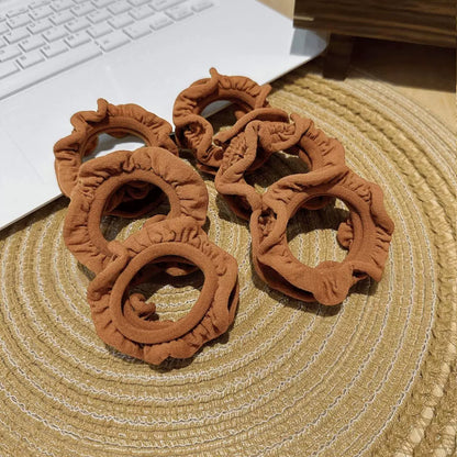 High elasticity, durable rubber bands for women, hair tie without damaging hair, thickened wood ear edge hair tie, adult hair tie for high ponytail buns