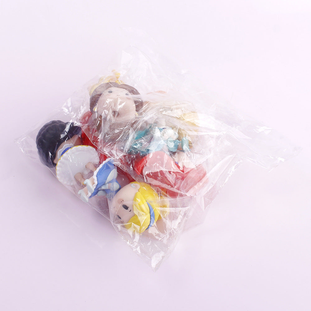 PVC Fourth Generation Meat Little Princess Cake Decoration Ornament Cute Little Princess Car Figure Home Decoration