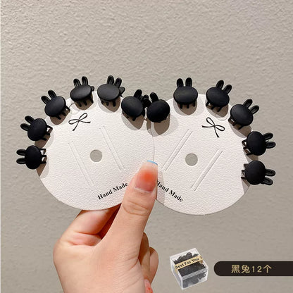 Forehead princess head small catch clip hairpin small broken hairpin headgear hairpin female net red side bangs clip clip