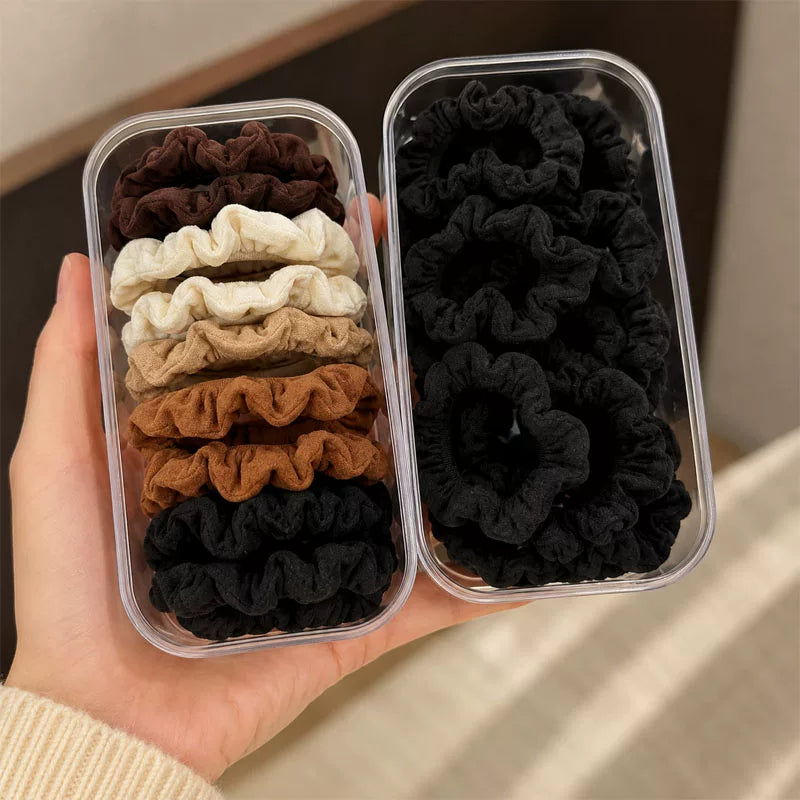 High elasticity, durable rubber bands for women, hair tie without damaging hair, thickened wood ear edge hair tie, adult hair tie for high ponytail buns