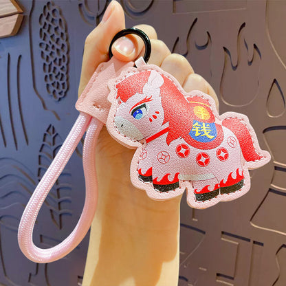 Horse Keychain - Love Pony Mobile Phone Pendant Car Key Chain Student Gift
