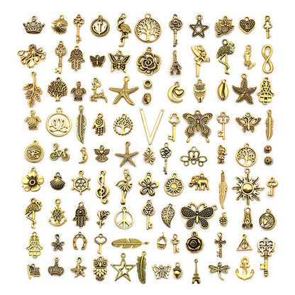 pendant Charms mix collections - Dripping Alloy DIY Bracelet Necklace Earring Key Ring Pendant