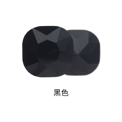 Fat square pointed sole special-shaped diamond earrings, nail art diamond accessories, shoes, bags, clothing, crystal accessories, pointed sole fat square diamonds