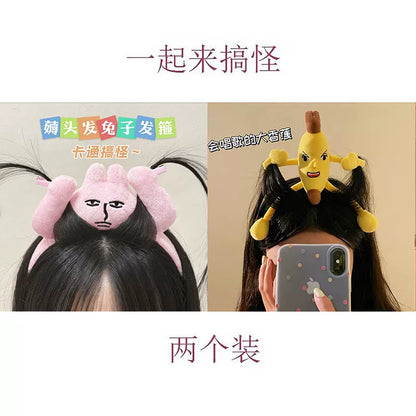 Ratatouille headband, Xiaohongshu, the same style of plush hair dolls, funny bundles, funny hair accessories