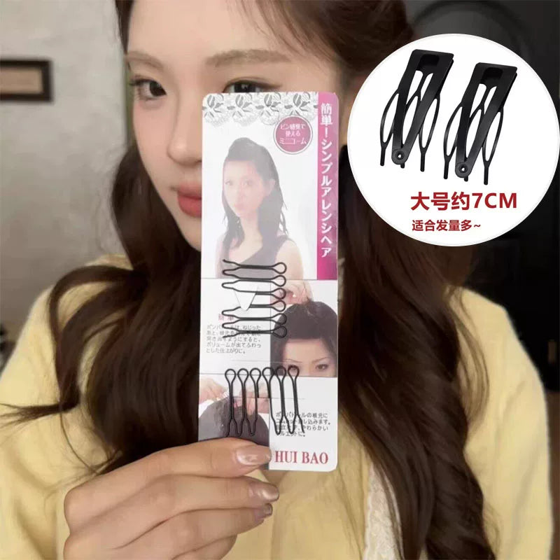 Flat Head Savior Seamless Simple Loose Hair Clip Loose Hair Organizer High Crown Miracle Sweet Girl Invisible Seamless Hair Buckle