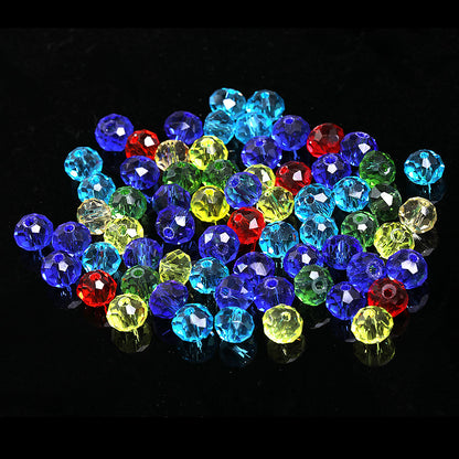 Glass Crystal Beads Loose Beads - Wheel Faceted Bracelets Necklace Accessories Crystal Flat Beads