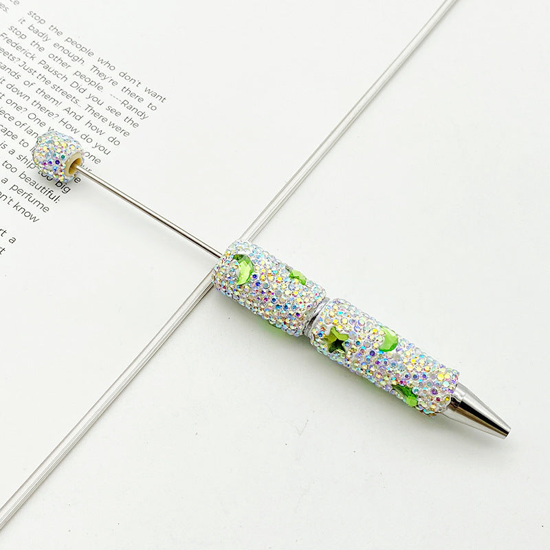 Star Moon Full Diamond Ballpoint Pen Creative DIY Beadable Handmade Diamond Ballpoint Pen Manufacturer Gift Pen Wholesale