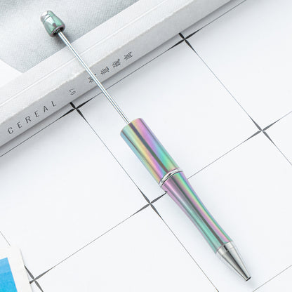 DIY Ballpoint Pen - Wholesale Plastic Printable Logo UV Gradient Beaded Pen