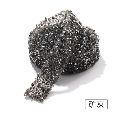Resin drill belt width 1.2cm tear off instant jewelry handicrafts cups, shoes bags clothing accessories color diamond belt 1 yard