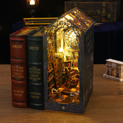 Jiate DIY Cottage SL07-A Detective Famous Society Wooden Hand-assembled Miniature Landscape Model Ornament Birthday Gift