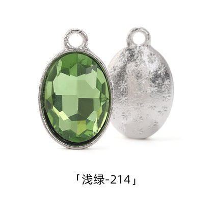 Cross-border wholesale oval pendants, zinc alloy pendants, earrings, bracelets, jewelry accessories, high-appearance oval single pendants
