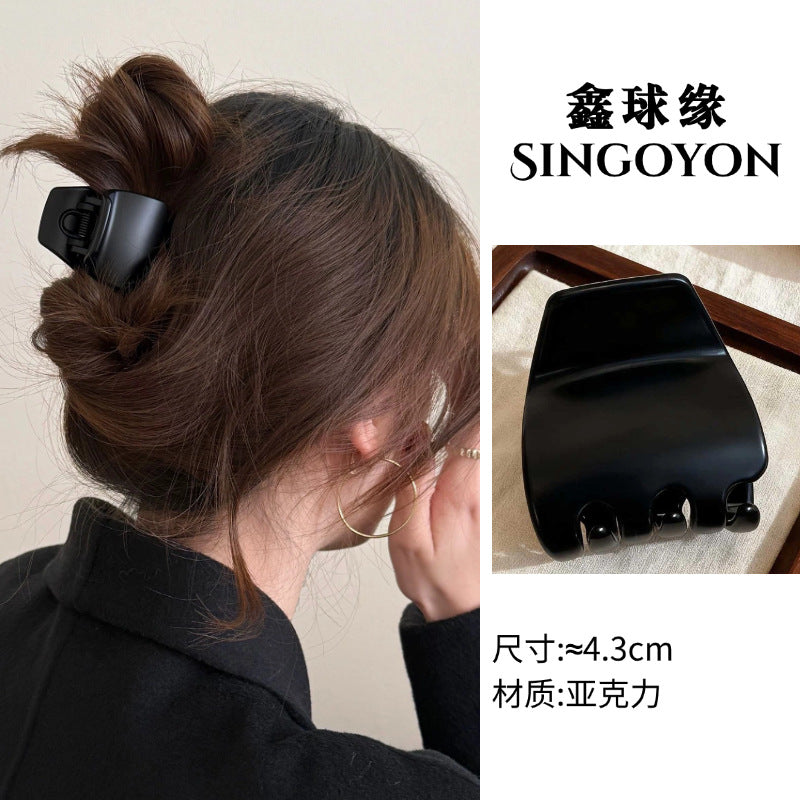 Large Versatile Grab Clip Women's Back of Head Shark Clip Korean Premium Hairpin 2026 Temperament Disc Hair Accessories