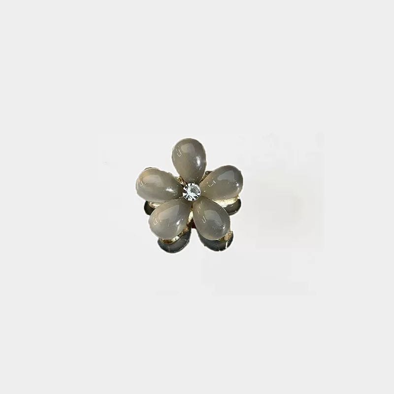 Small mini floral claw clip for women, high-end side, bangs hair clip for front front, delicate princess hair clip