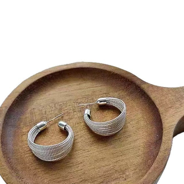 Copper alloy earrings - vintage european & american galaxy waterfall hoop earrings - unique, stylish, elegant, statement-making large hoop earrings
