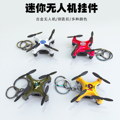 Creative Cartoon Mini Small Drone Series Keychain Kids School Bag Car Keychain Small Gifts Wholesale