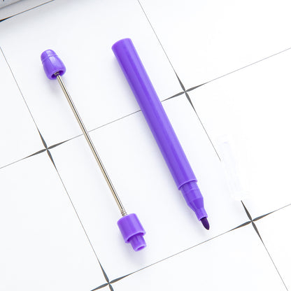 DIY Beaded Watercolor Pen - Art Student Children Hand-Painted Large Capacity Washable Color Pen