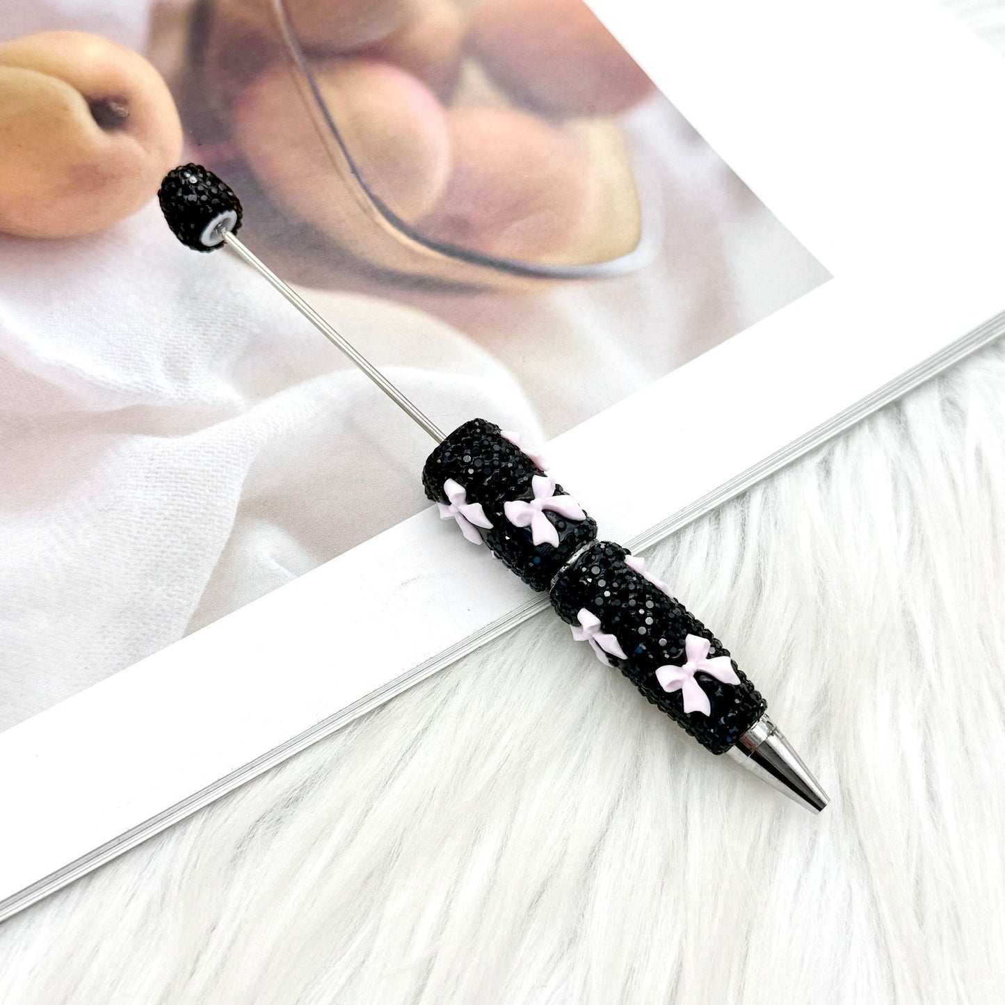 DIY creative bow full diamond  pen multi-color diamond gift pen Valentine's Day series gift pen in stock