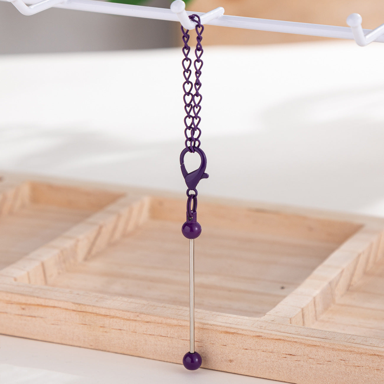 DIY Mini Beaded Keychains - Creative Handmade Wholesale Candy Color Metal Keychains
