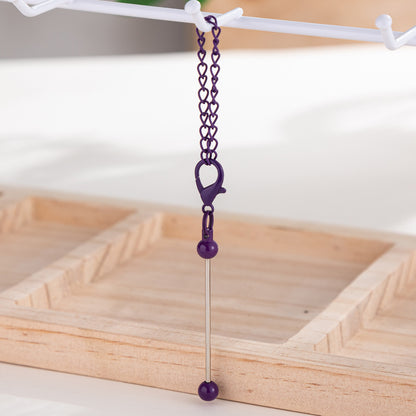 DIY Mini Beaded Keychains - Creative Handmade Wholesale Candy Color Metal Keychains