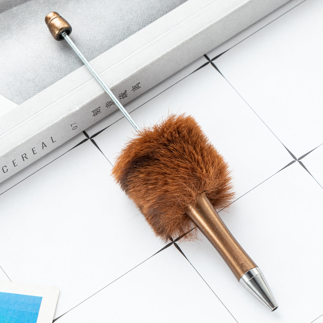 DIY Plastic Ballpoint Pen - Creative Handmade Plush Cartoon Hairball Pen Wholesale