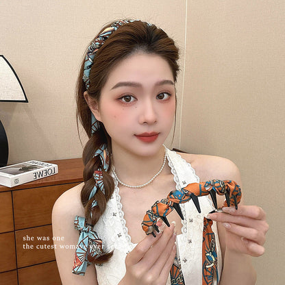 2026 New Ribbon Headband Braided Headband for Women, High-End Everyday Wear, Hair Binding Headband and Hair Clip Headwear