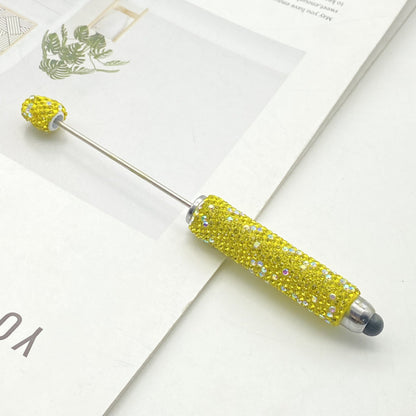 AB colorful full diamond touch screen pen DIY clay handmade rhinestone ballpoint pen live broadcast hot sale beaded gift pen hot sale