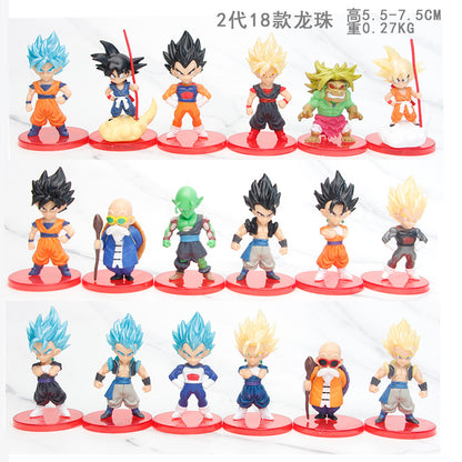 Spot Dragon Ball Figure Monkey King Vegeta Frieza Magic Model Doll Gacha Doll Machine Ornaments
