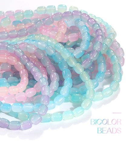 DIY Two-Color Date Bead - Handmade Loose Beads Bracelet Necklace Jewelry Accessories