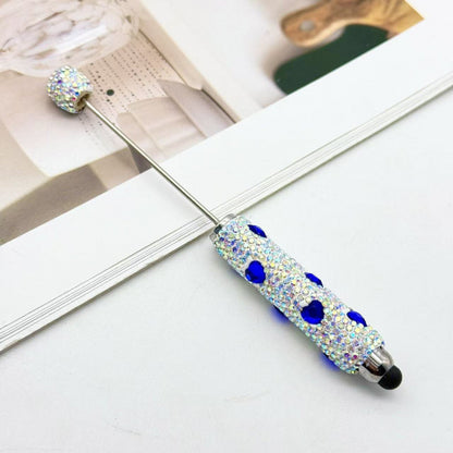 Colorful full diamond touch screen ballpoint pen creative DIY beaded multi-color love rhinestone ballpoint pen advertising gift pen