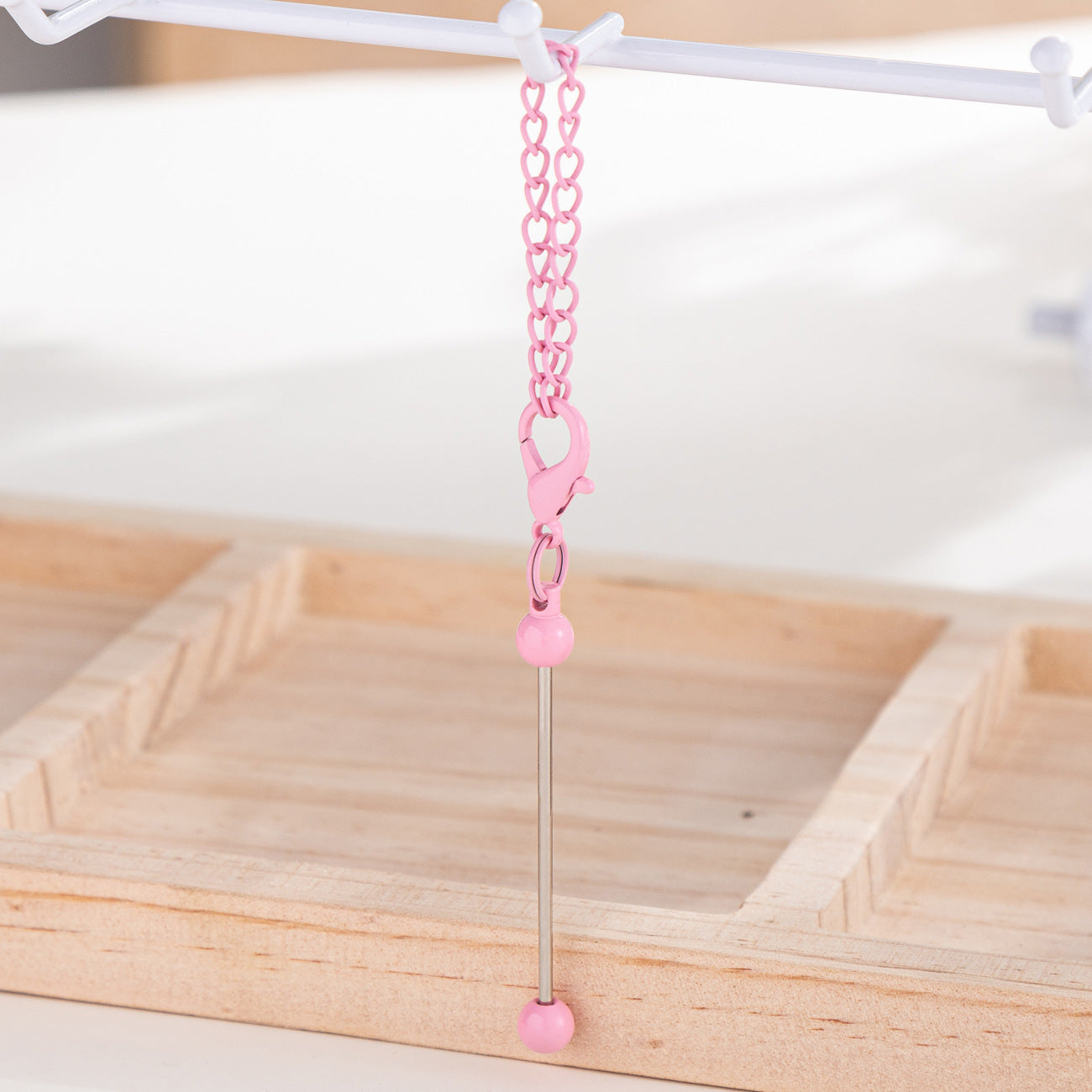 DIY Mini Beaded Keychains - Creative Handmade Wholesale Candy Color Metal Keychains