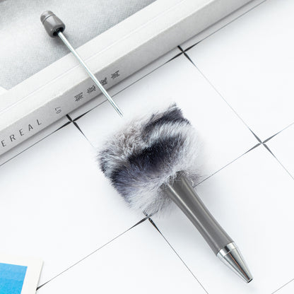 DIY Plastic Ballpoint Pen - Creative Handmade Plush Cartoon Hairball Pen Wholesale