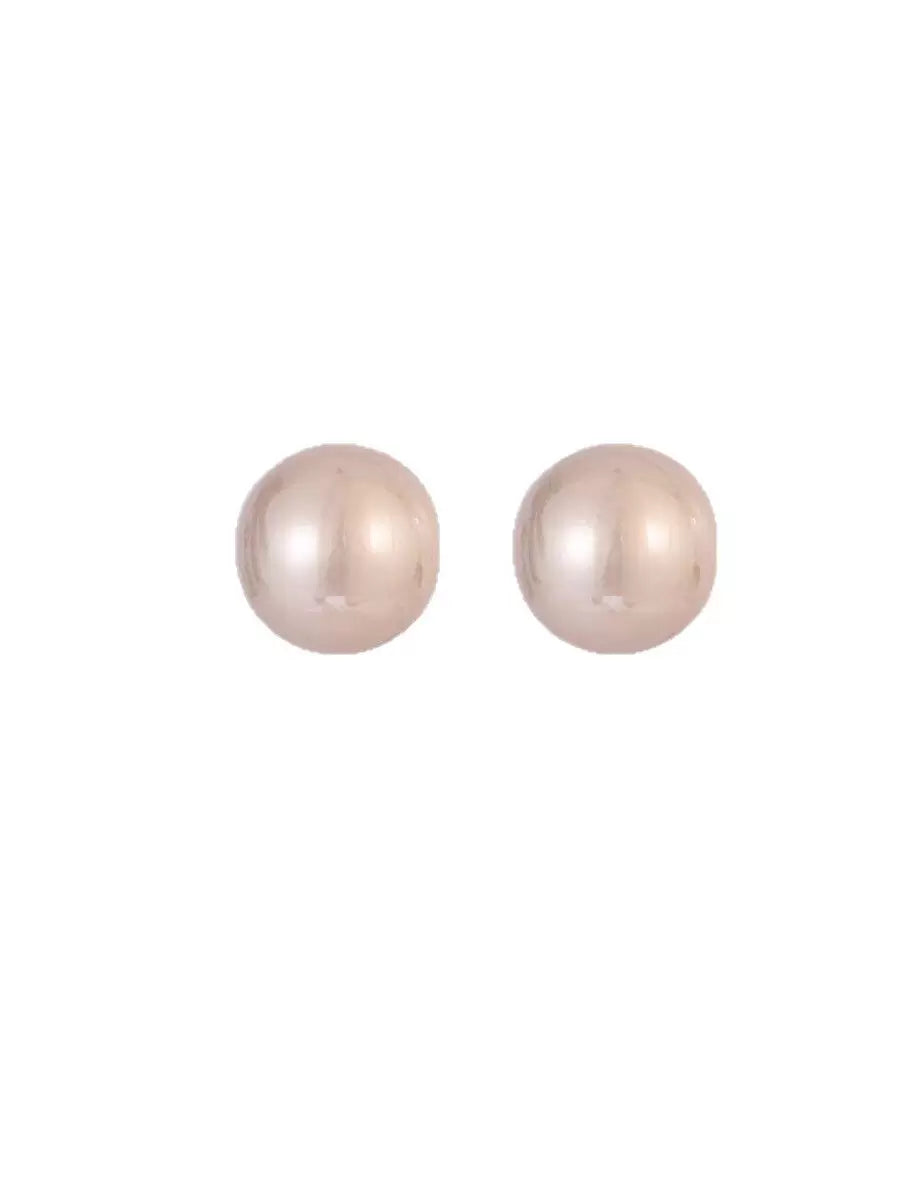 2026 New Hot Large Bite-Mouth Pearl Stud Earrings for Women, High-End Light Luxury Elegant Earrings 925 Silver Needle Earrings
