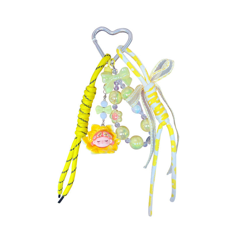 Creative DIY Cute Grain Fruit Bracelet Keychain Pendant Female Cute Couple Car Keychain Bag Trinkets